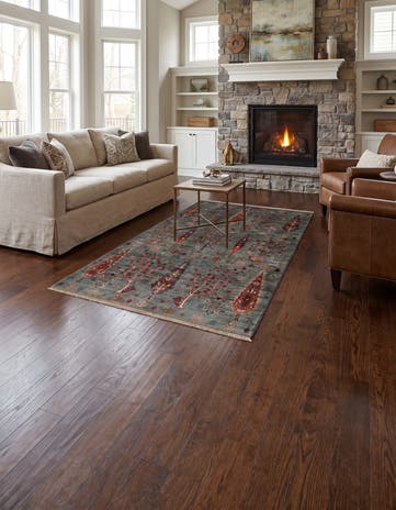 4' x 6' 1 Hand Knotted Ariana Ziegler Rug