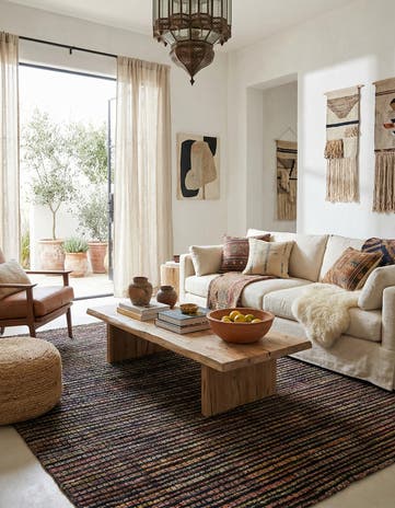 5' 2 x 7' 3 Hand Knotted Moroccan Wool Rug