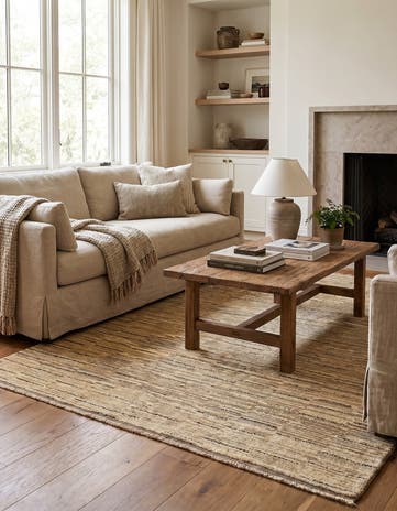 4' 10 x 6' Hand Knotted Gabbeh Wool Rug
