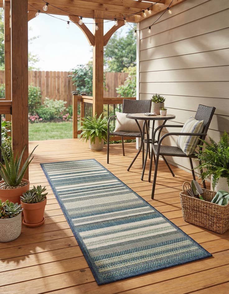 Detail image of  2' x 4'  Washable Baja Indoor / Outdoor Runner Rug