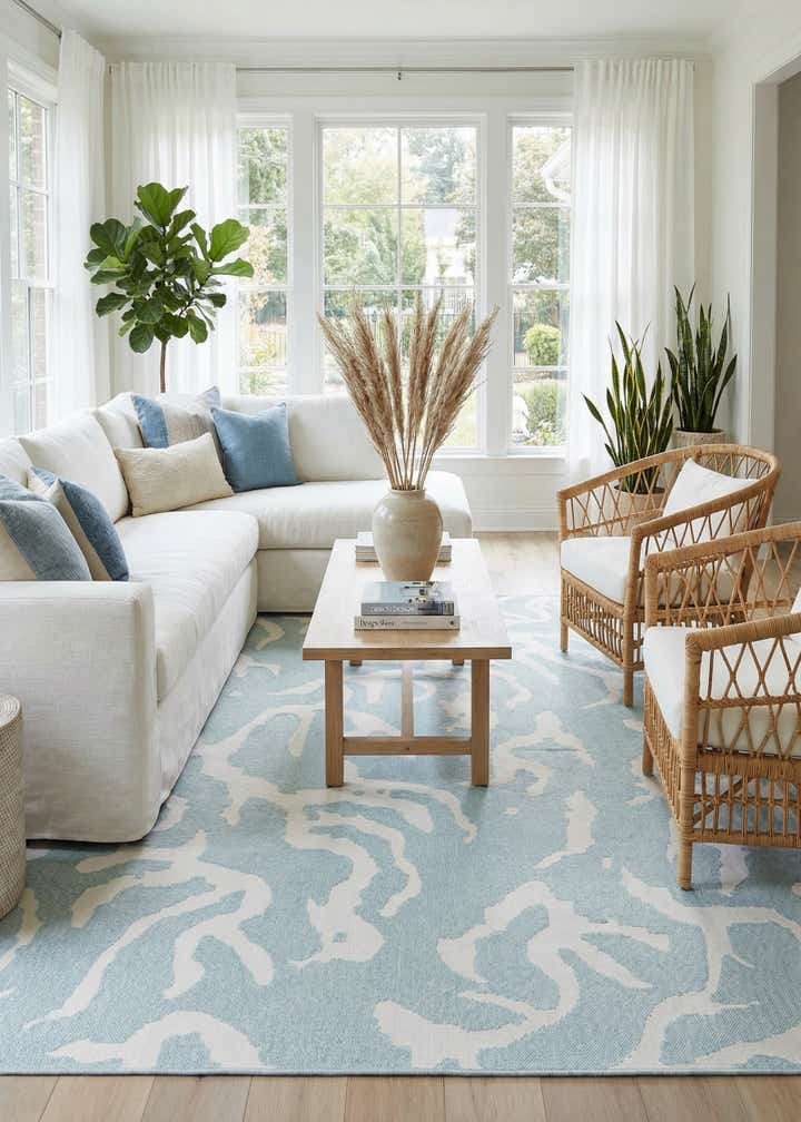 9' x 12' Easy-Clean Sabrina Soto Indoor / Outdoor Rug