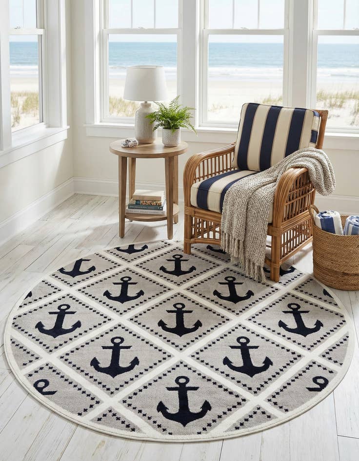 Detail image of 7' 10 x 7' 10 Metropolis Round Rug