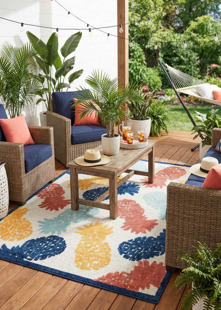 7' x 10' Easy-Clean Belize Indoor / Outdoor Rug