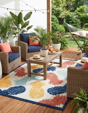 7' x 10' Easy-Clean Belize Indoor / Outdoor Rug