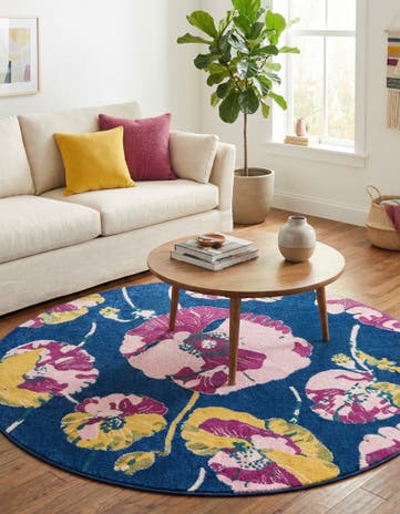 7' x 7' Bloom Round Rug