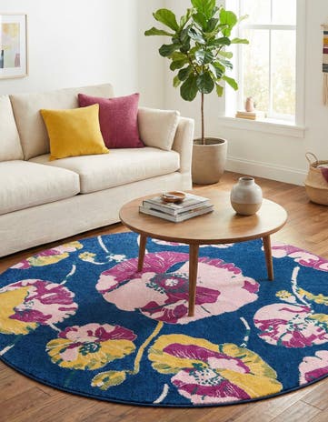 7' x 7' Bloom Round Rug