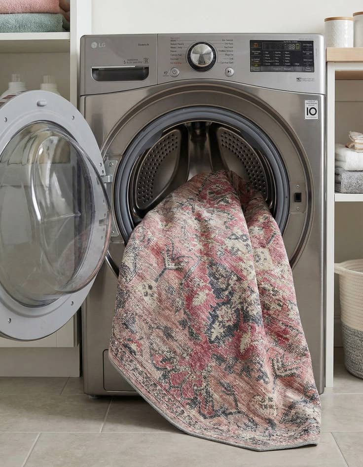 Detail image of  7' 10 x 7' 10  Washable Nostalgia Octagon Rug