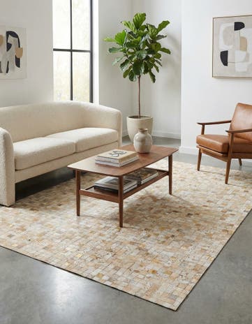 5' 4 x 8' 1 Cowhide Stocks Rug