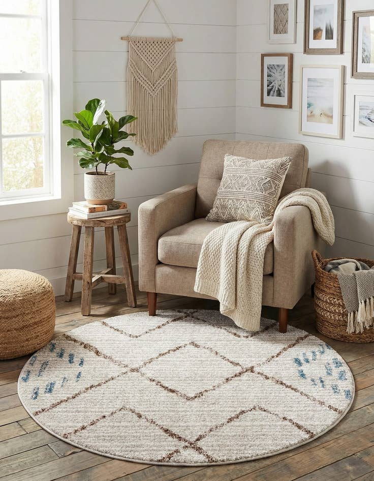 Detail image of 3' 3 x 3' 3 Aramis Round Rug