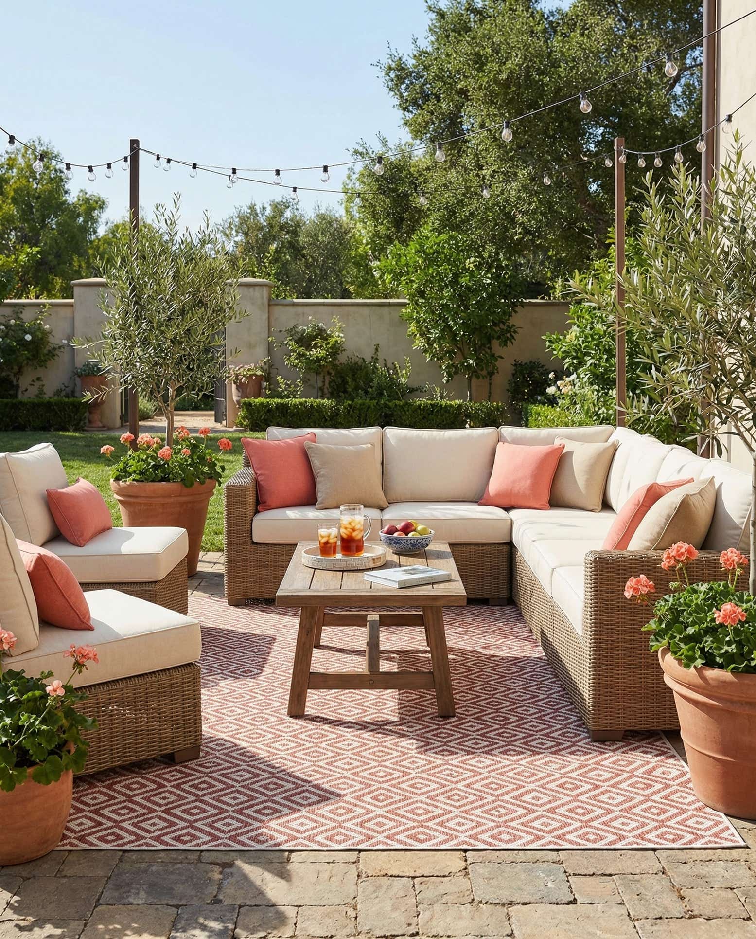 6' x 9' Easy-Clean Jill Zarin Costa Rica Indoor / Outdoor Rug