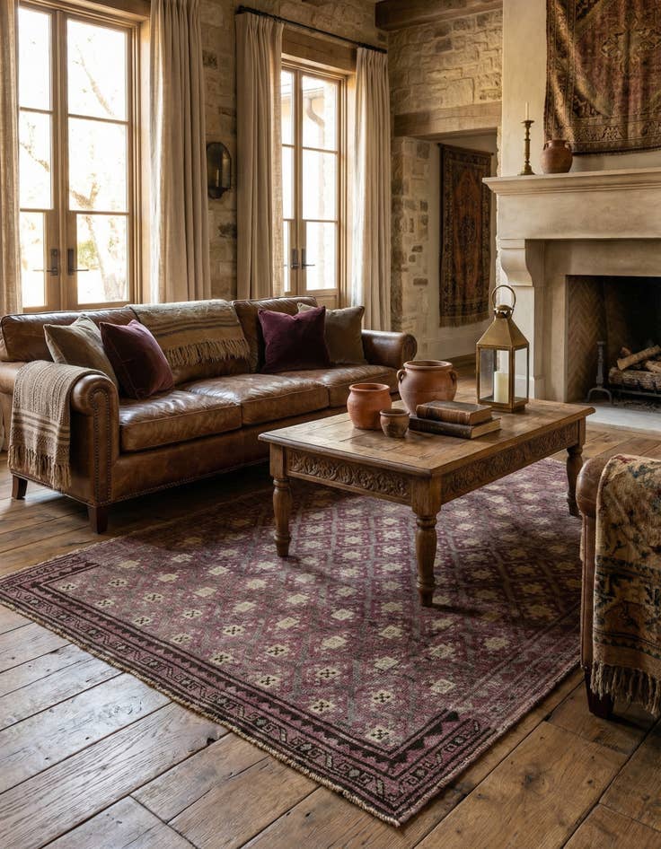 Detail image of 5' 2 x 7' 5  Hand Knotted Balouch Persian Wool Rug