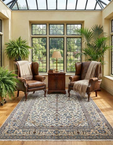 6' 7 x 10' 4 Kashan Wool Rug
