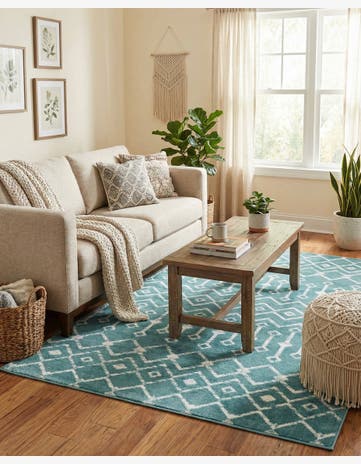 4' x 6' Kasbah Trellis Rug