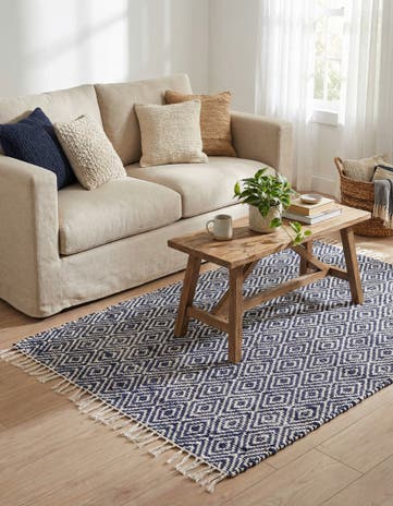 4' 1 x 6' 1 Hand Woven Braided Jute Rug