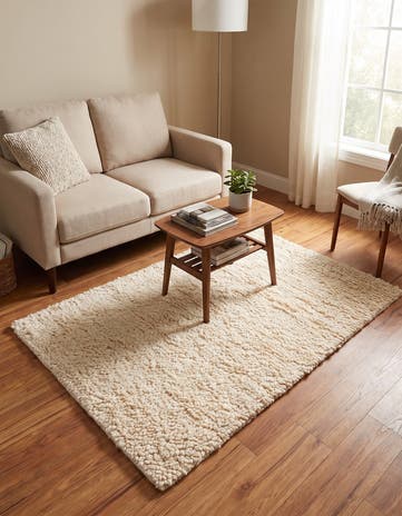 4' 1 x 6' 1 Hand Woven Haka Deluxe Shag Rug