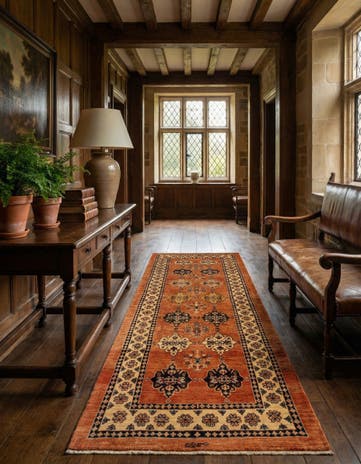 2' 9 x 7' 3 Luribaft Wool Runner Rug