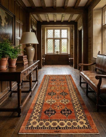 2' 9 x 7' 3 Luribaft Wool Runner Rug