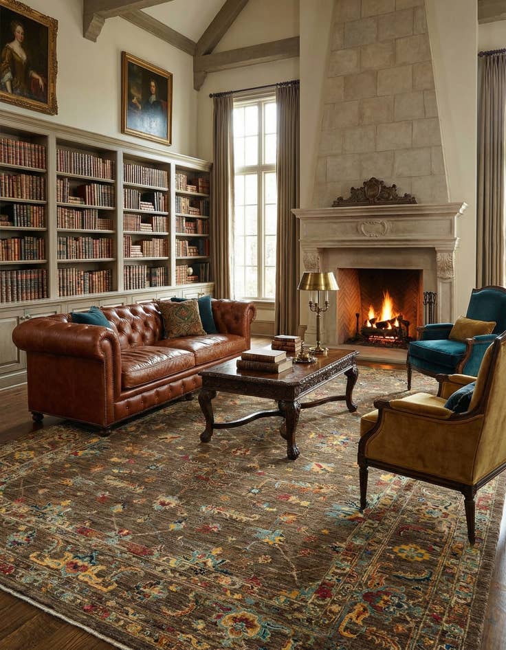 Detail image of 8' 1 x 11' 6  Hand Knotted Ariana Rug