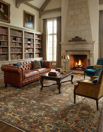 8' 1 x 11' 6 Hand Knotted Ariana Rug
