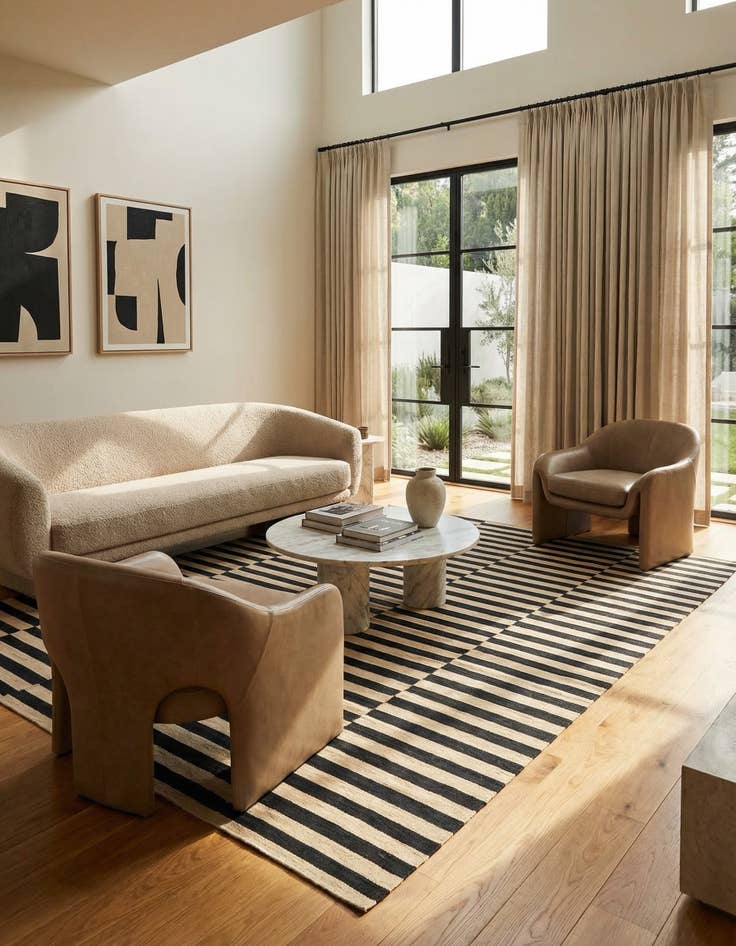 Detail image of 8' 5 x 11' 1  Hand Woven Kilim Modern Wool Rug