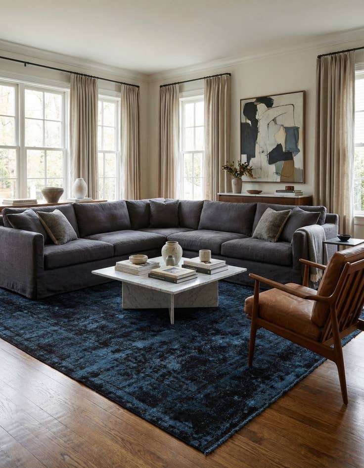 Detail image of 7' 5 x 10' 9  Hand Knotted Ultra Vintage Persian Wool Rug