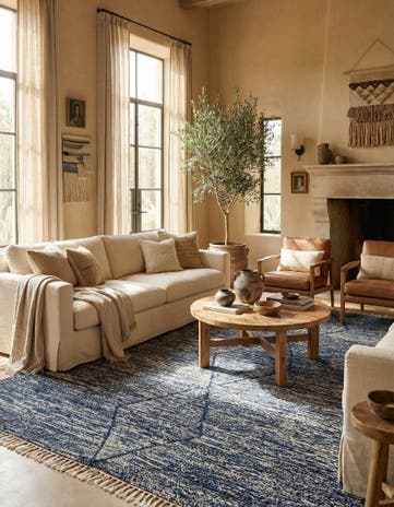 7' x 8' 8 Hand Knotted Moroccan Wool Rug
