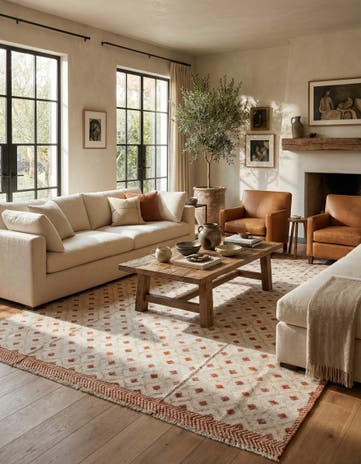 8' 4 x 12' 8 Hand Knotted Darya Wool Rug