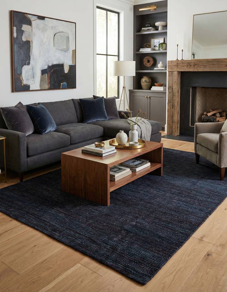 Detail image of 6' 2 x 10' 3  Hand Knotted Darya Wool Rug