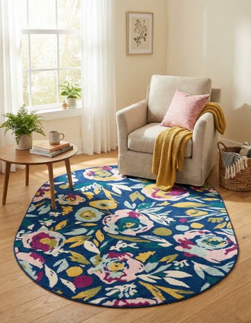 5' 3 x 7' 10 Bloom Oval Rug