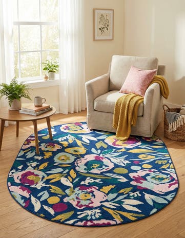 5' 3 x 7' 10 Bloom Oval Rug