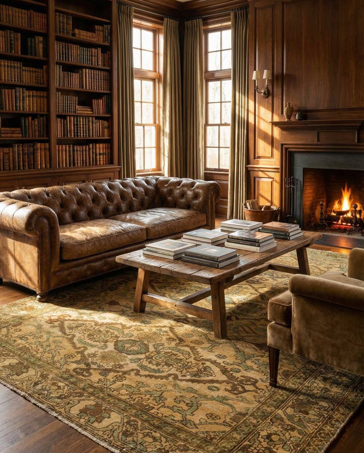 Detail image of 7' x 9' 4 Hand Knotted Ultra Vintage Persian Wool Rug