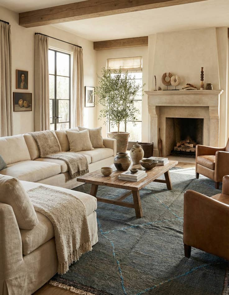 Detail image of 8' 9 x 11' 10  Hand Knotted Moroccan Wool Rug