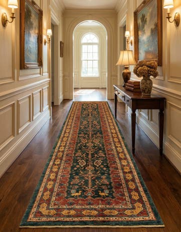 2' 9 x 9' 6 Luribaft Wool Runner Rug