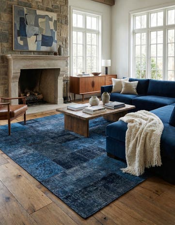 6' 9 x 10' 3 Hand Knotted Ultra Vintage Persian Wool Rug
