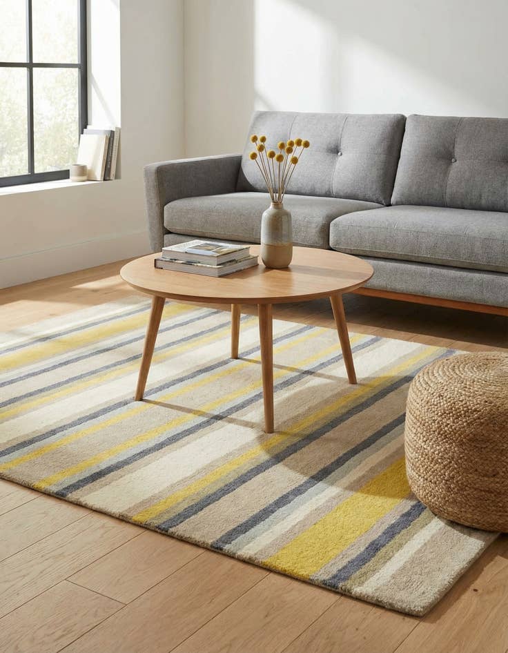 Detail image of 4' x 5' 7 Luna Wool Rug