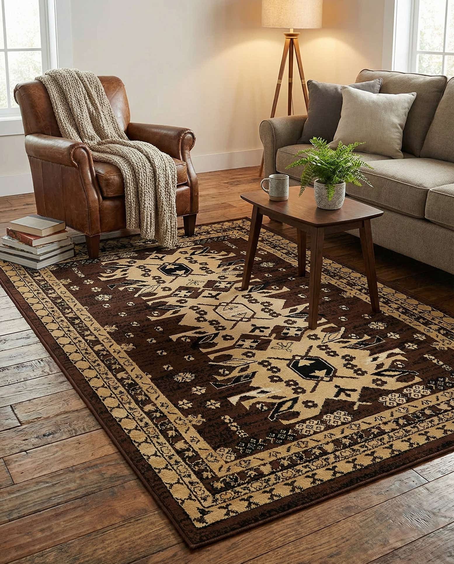 4' x 6' Heriz Design Rug