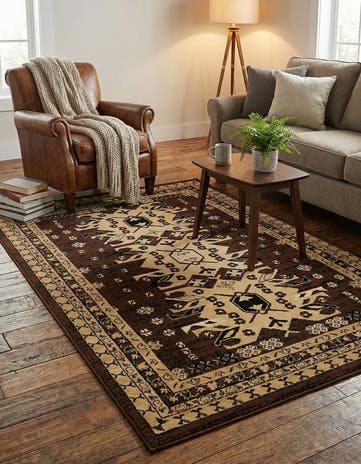 Brown Heris Rug