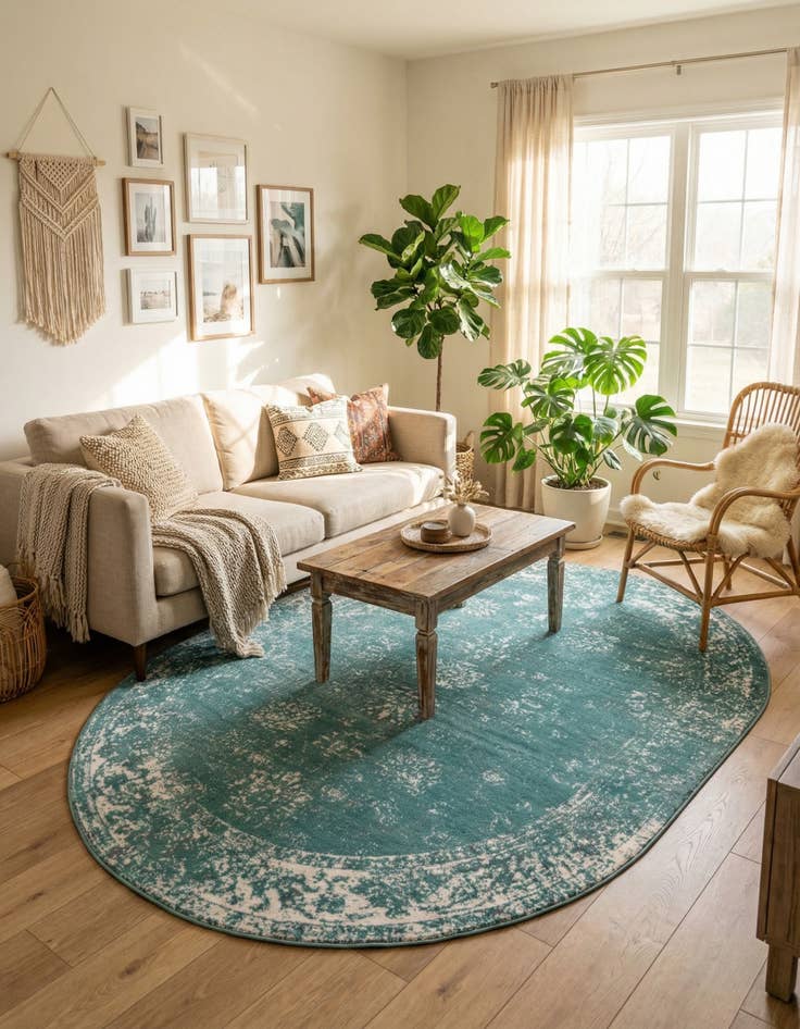 Detail image of 7' 10 x 10' Monaco Oval Rug