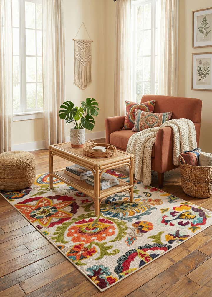 4' x 6' Easy-Clean Casablanca Indoor / Outdoor Rug