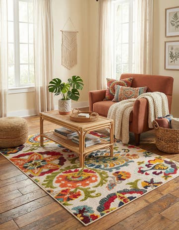 4' x 6' Easy-Clean Casablanca Indoor / Outdoor Rug