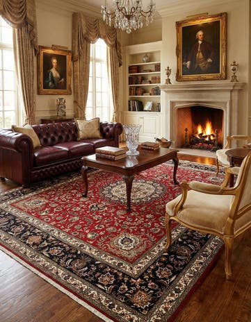 8' x 9' 3 Tabriz Rug