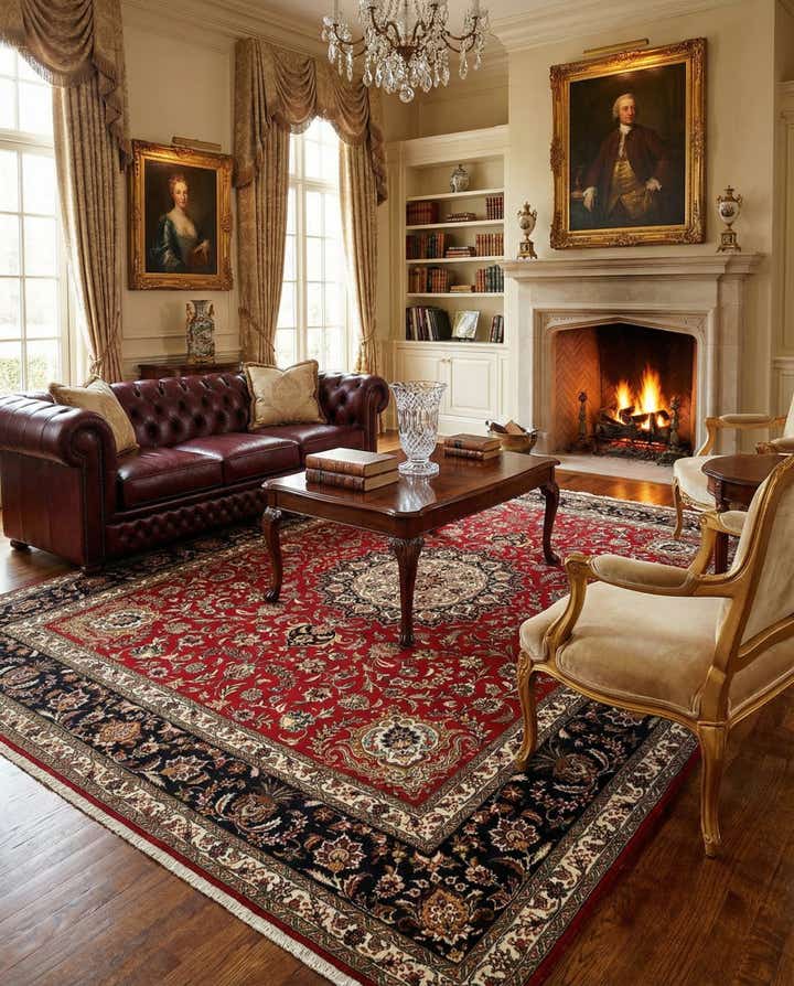 8' x 9' 3 Tabriz Rug