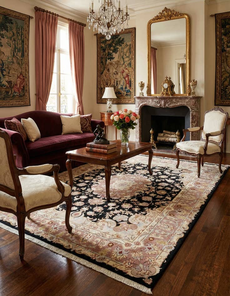 Detail image of 5' 9 x 7' 9 Tabriz Rug