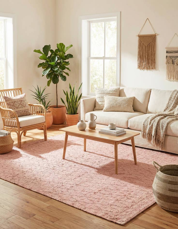 Detail image of  7' 10 x 7' 10  Hand Woven Larsa Jute Square Rug