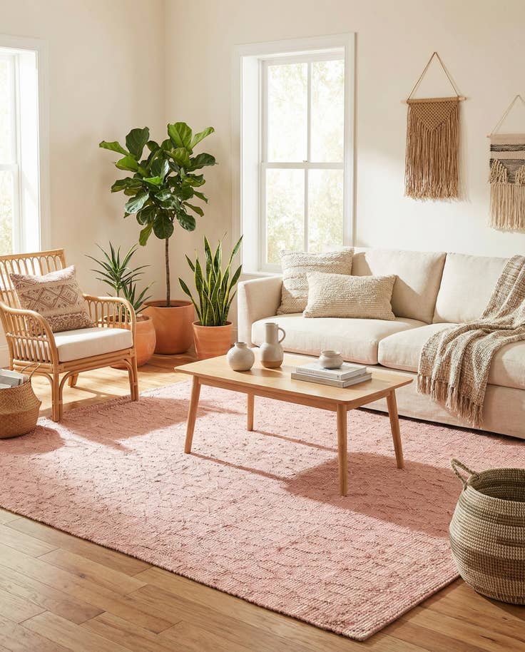 Detail image of 7' 10 x 7' 10 Hand Woven Larsa Jute Square Rug