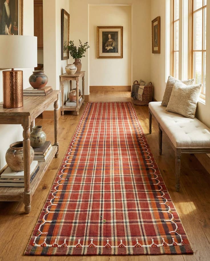 Detail image of 4' 7 x 8' 1 Jajim Runner Rug