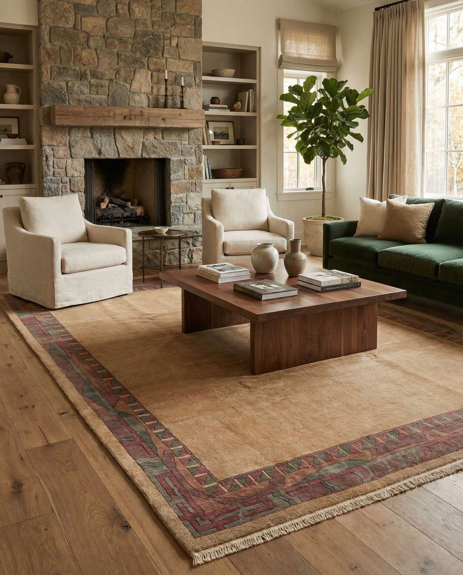 8' 3 x 11' 5 Hand Knotted Tibet Wool Rug