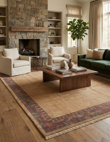 8' 3 x 11' 5 Hand Knotted Tibet Wool Rug