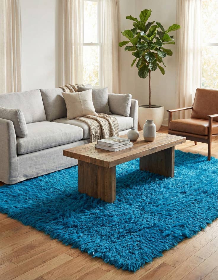 Detail image of 5' 7 x 6' 5  Hand Knotted Moroccan Wool Rug