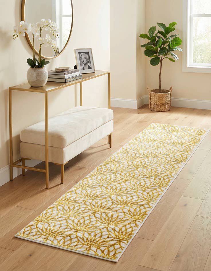 Detail image of  2' 7 x 12'  Marilyn Monroe™ Glam Dahlia Runner Rug